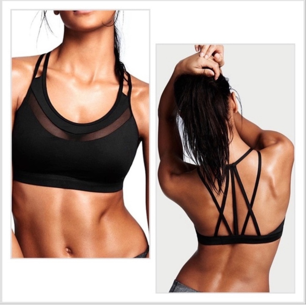 Victoria’s Secret Sport mesh strappy bra